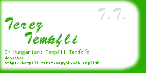 terez tempfli business card